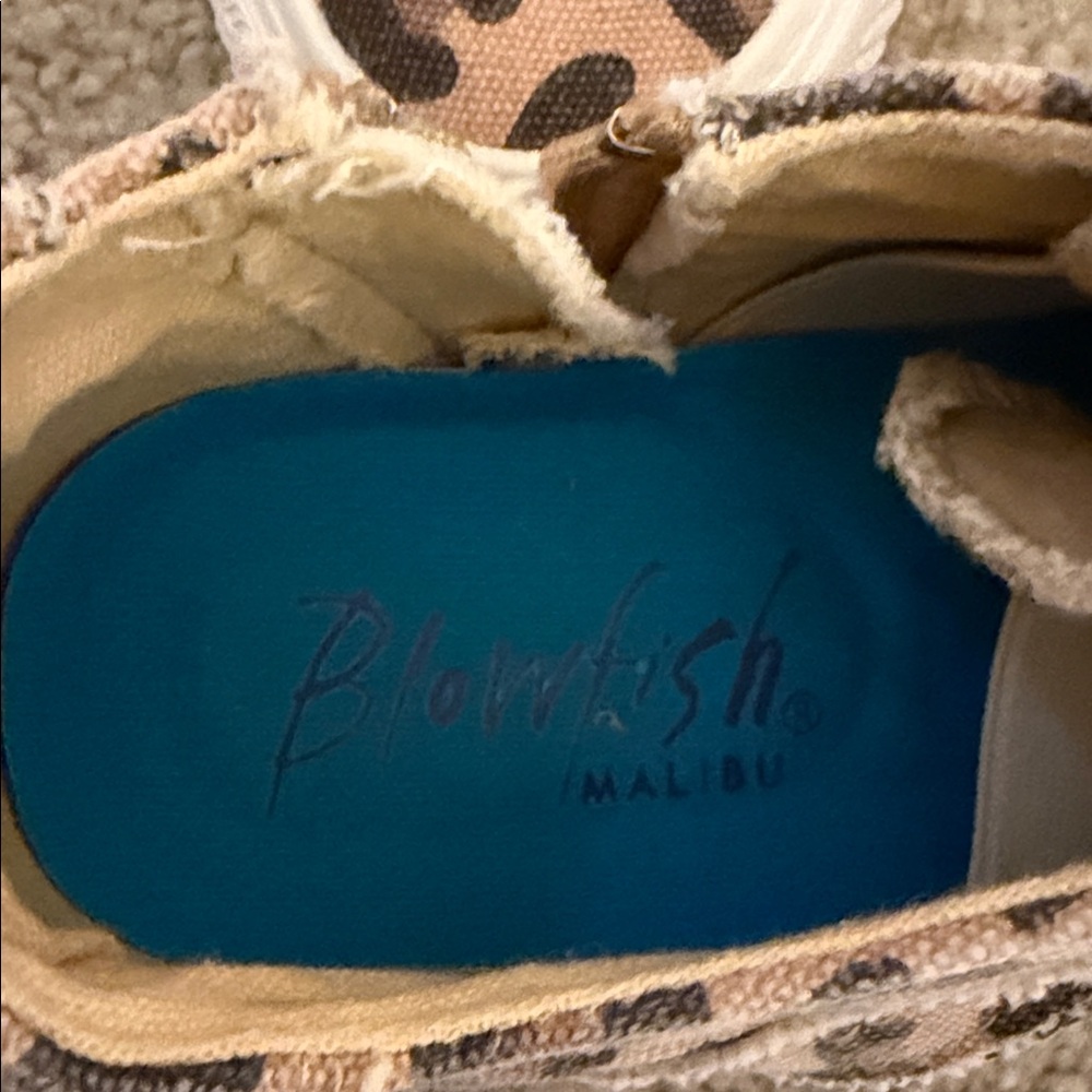 Blowfish Malibu Tan Leopard Print Women's Sneakers - Picture 2 of 6